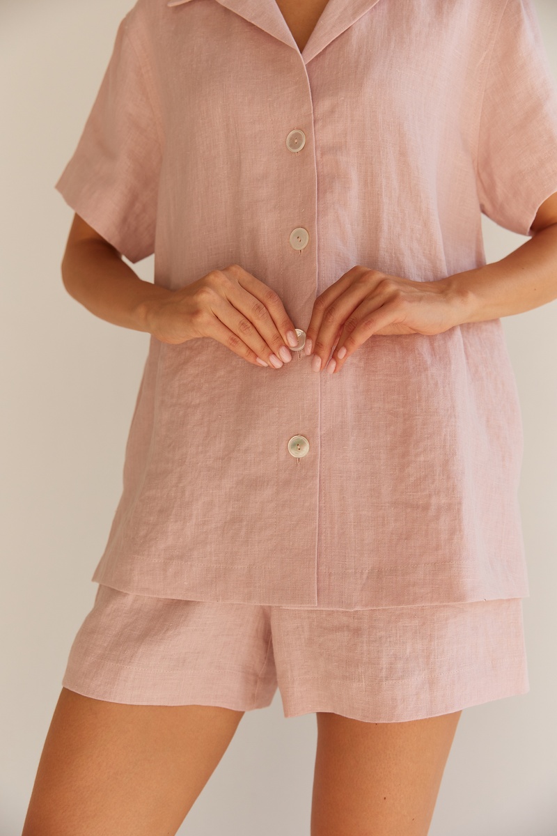 Linen suit pink